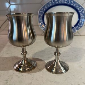 Pewter goblets
